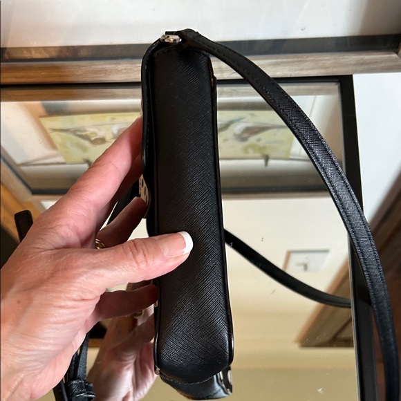 Kate Spade Black and White Polka Dot Crossbody 3.5”x6.5” - Picture 3 of 16